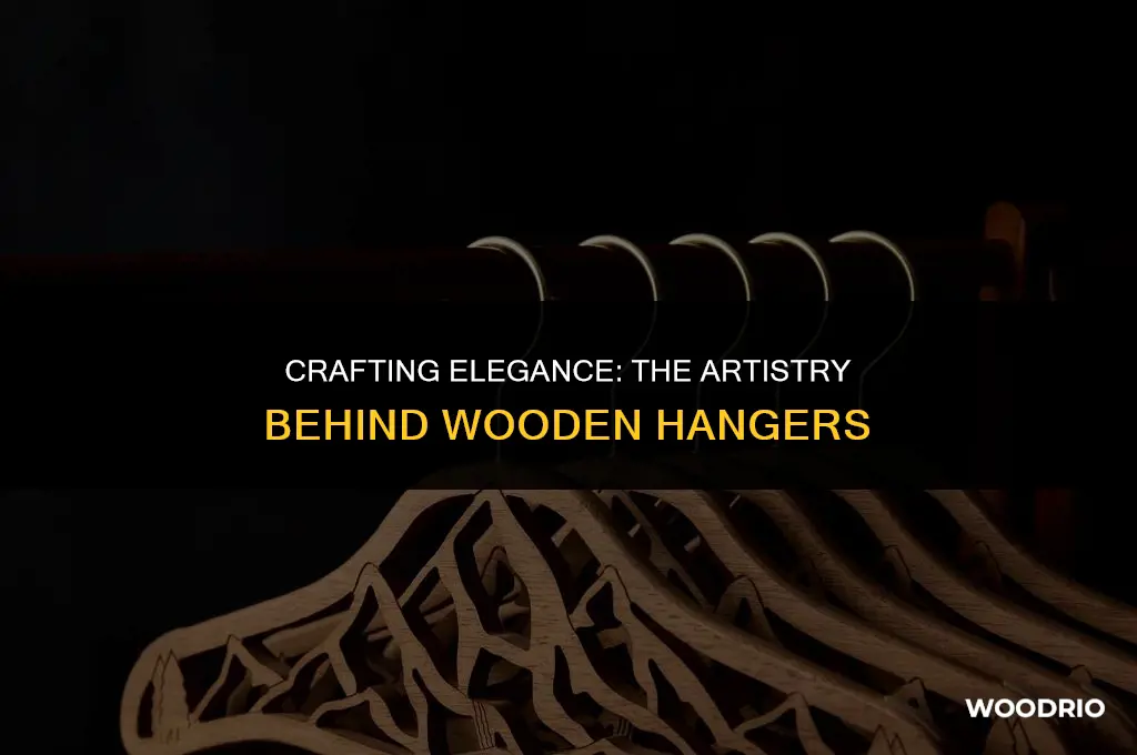 how are wooden hangers made