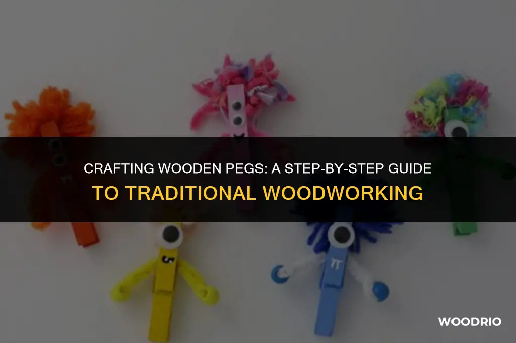 how are wooden pegs made