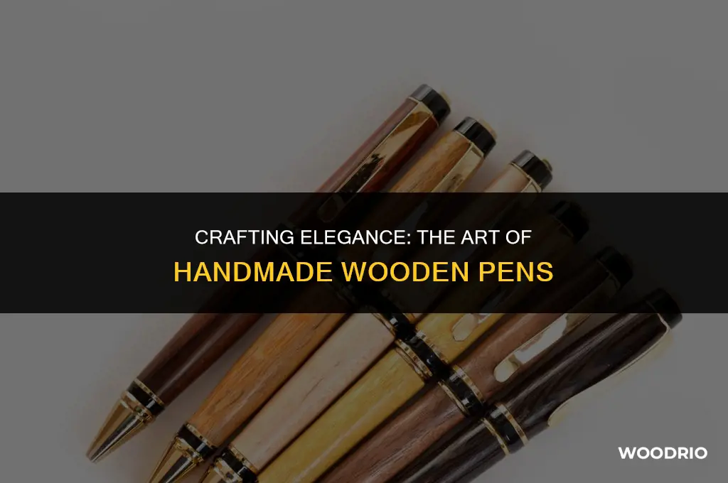 how are wooden pens made