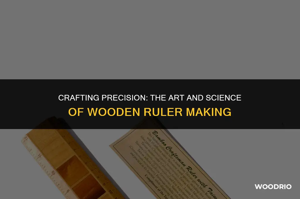how are wooden rulers made