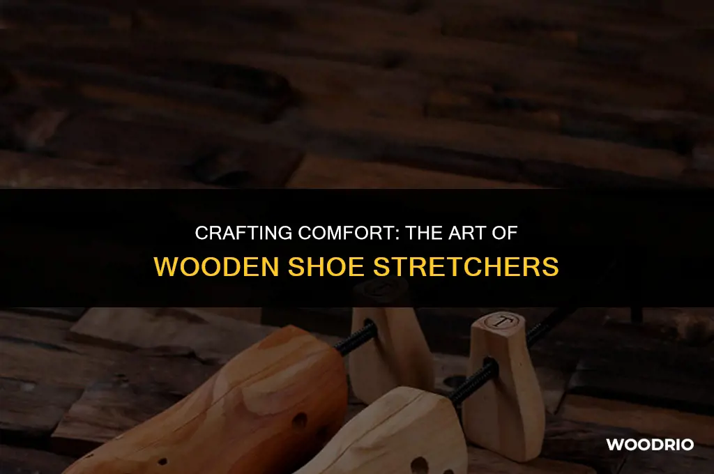 how are wooden shoe stretchers made