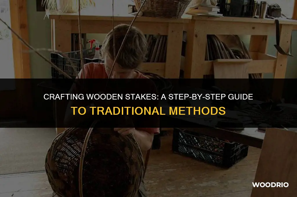 how are wooden stakes made