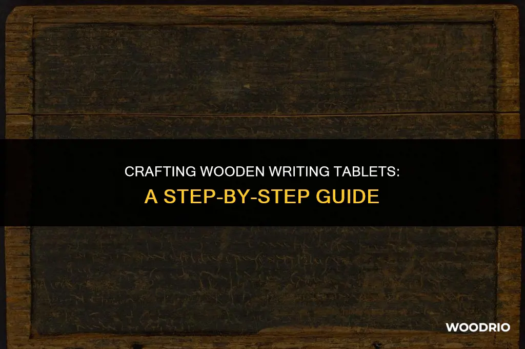 how are wooden wiriting tablets made