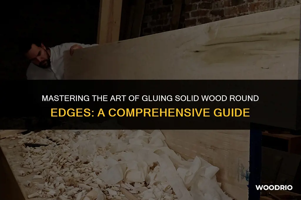 how best glue solid wood round edge