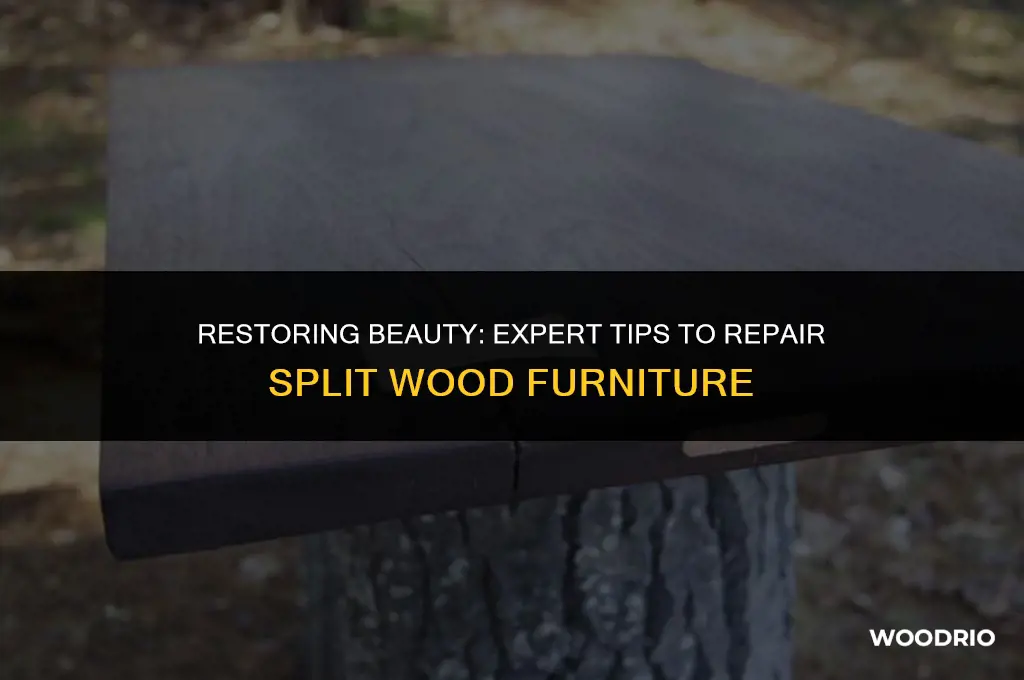 how best repair split wood furniture