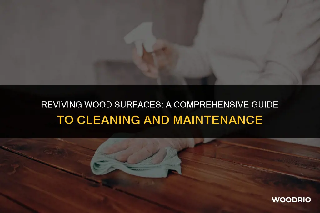 how best to clean wood and wood finishes