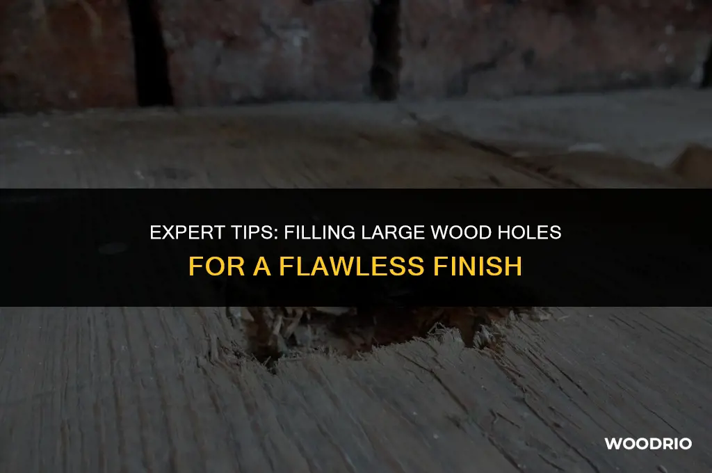 how best to fill up large wood holes