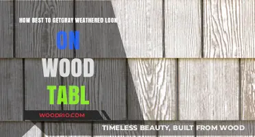 Achieve a Stunning Gray Weathered Look on Your Wood Table