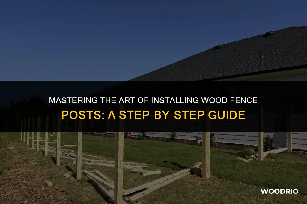 how best to install wood fence post