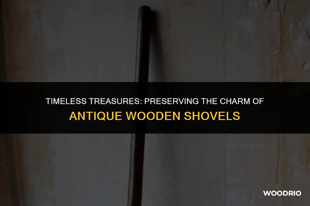 how best to preserve an antique wooden shovel