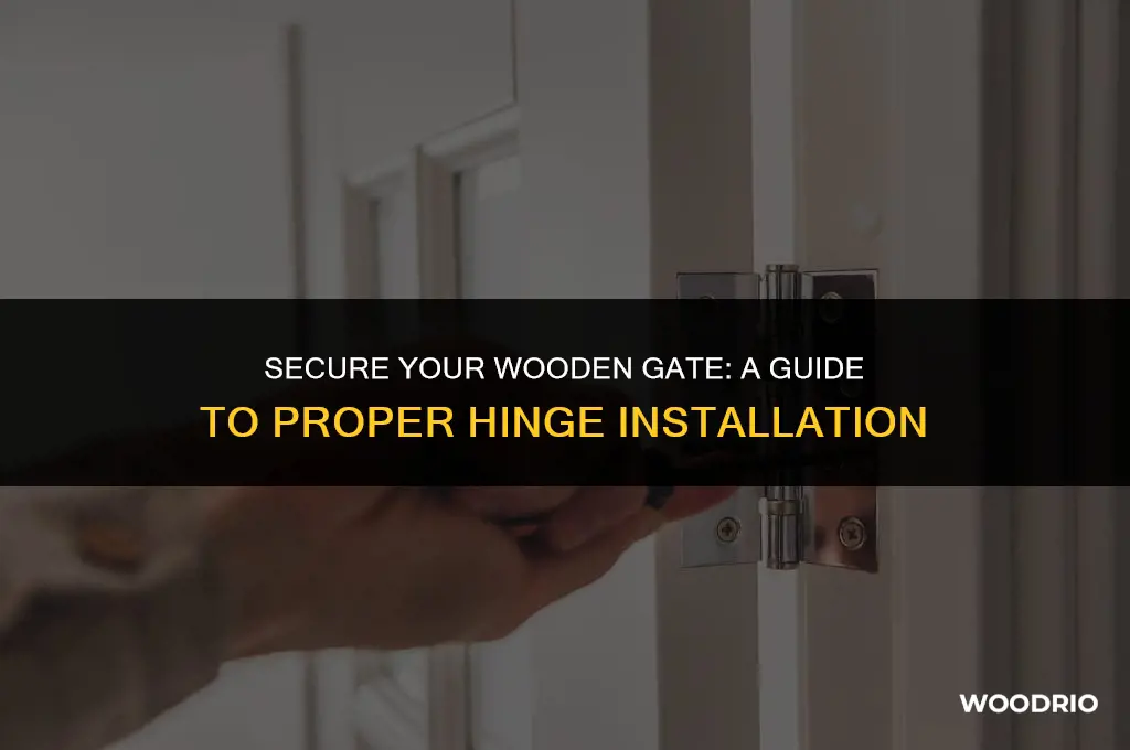 how best to put hinches on wooden gate