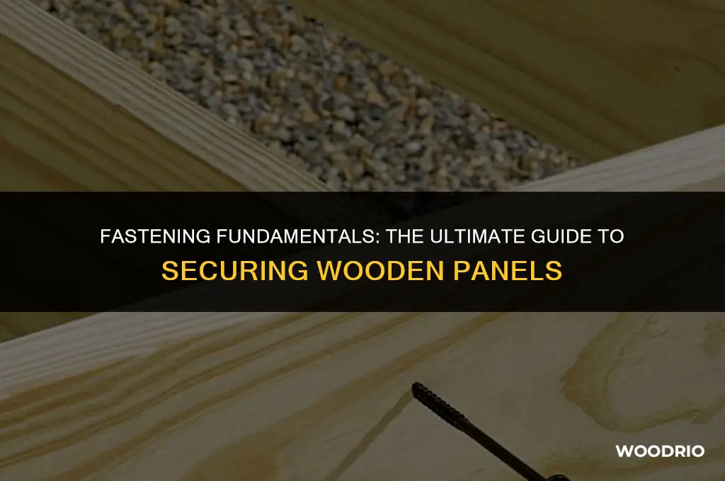 how best to secure wooden panels