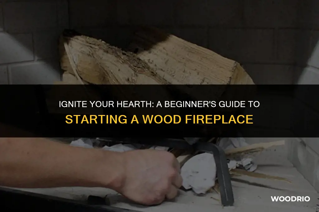 how best to start a wood fireplace