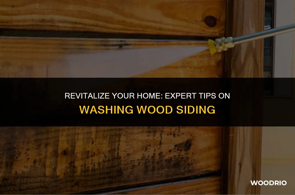 how best to wash wood siding on house
