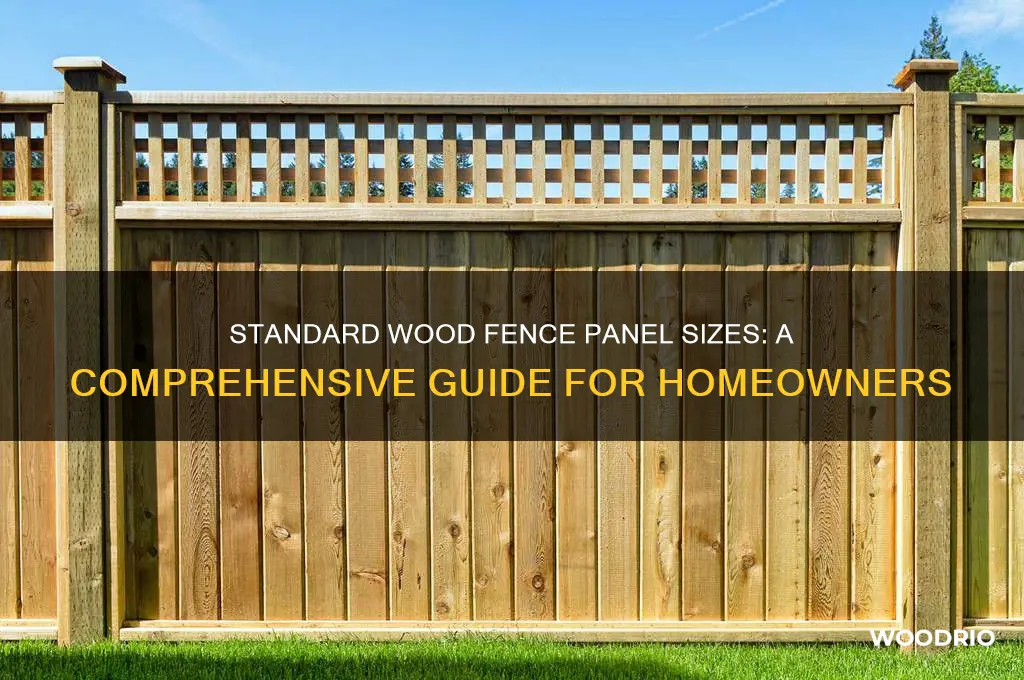 how big are wood fence panels