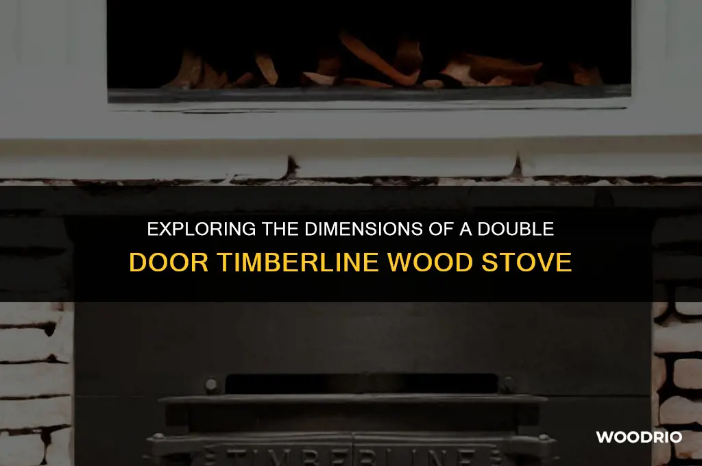how big is a double door timberline wood stove