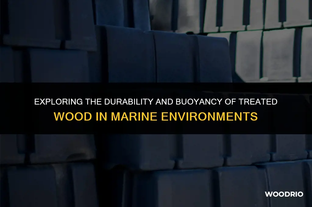 how bouyant is treated wood