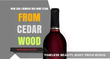 Red Wine Stain Removal from Cedar Wood: A Comprehensive Guide