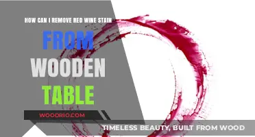 Spilled Red Wine on Your Wooden Table? Here's How to Remove It!