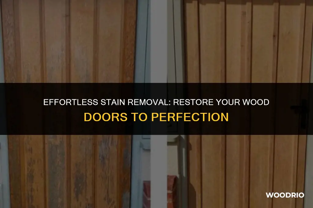 how can i remove stain from my wood doors
