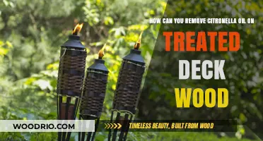 Effective Methods to Remove Citronella Oil from Treated Deck Wood