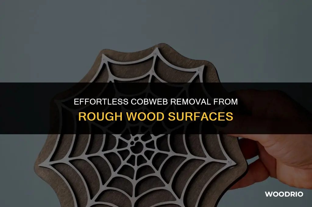 how clean cobwebs off rough wood