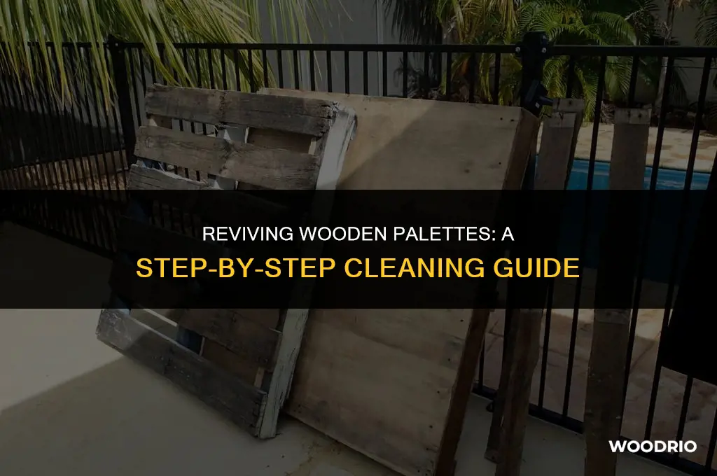 how clean wooden palette