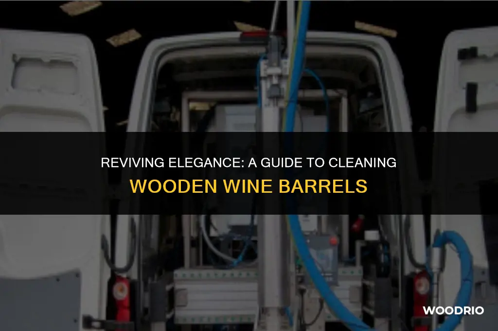 how clean wooden wine barrel