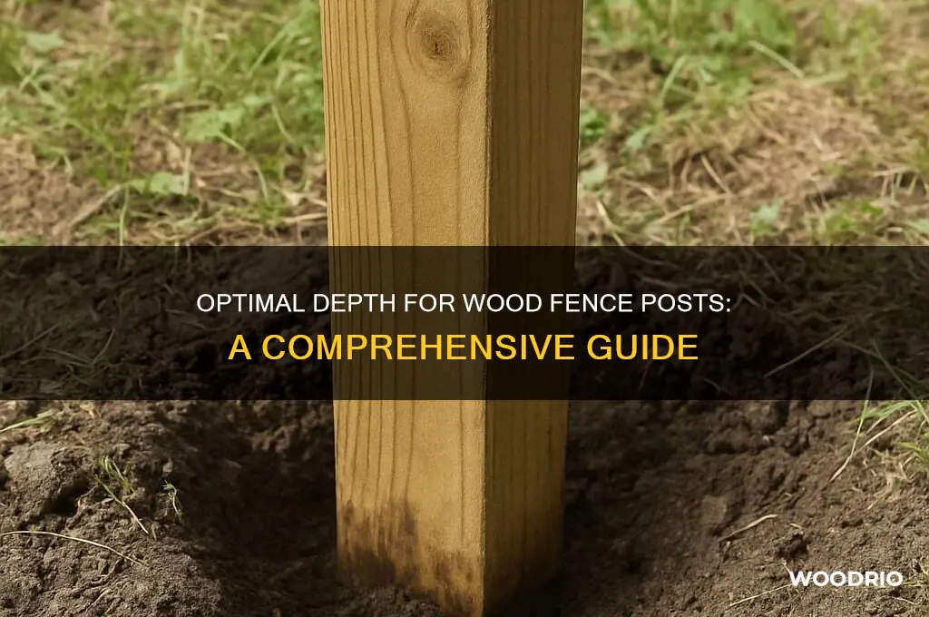 how deep do wood fence post need to be