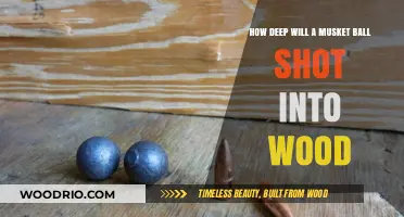 Penetration Depth of a Musket Ball in Wood: A Historical Analysis