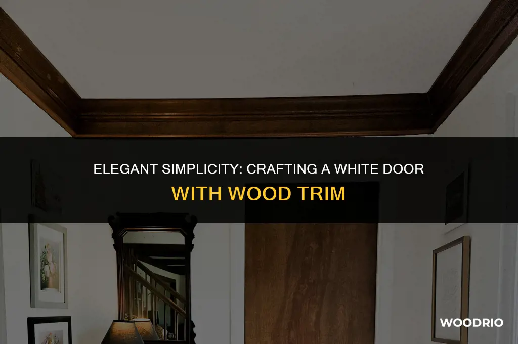 how design white door with wood trim