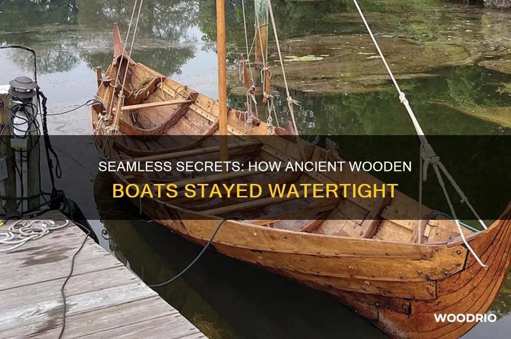 how did old wooden boats not leak