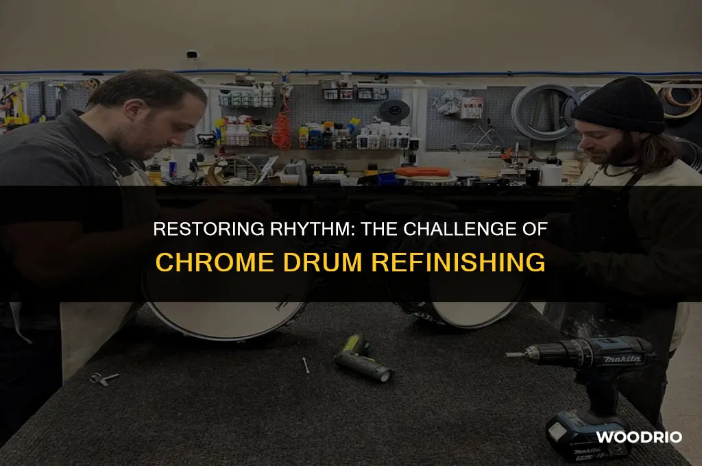 how difficult to remove chrome over wood drum