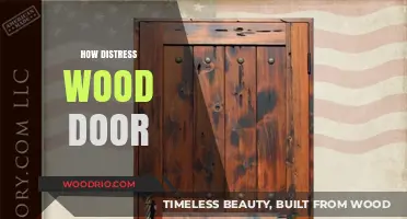 From Old to Gold: The Art of Distressing Wood Doors