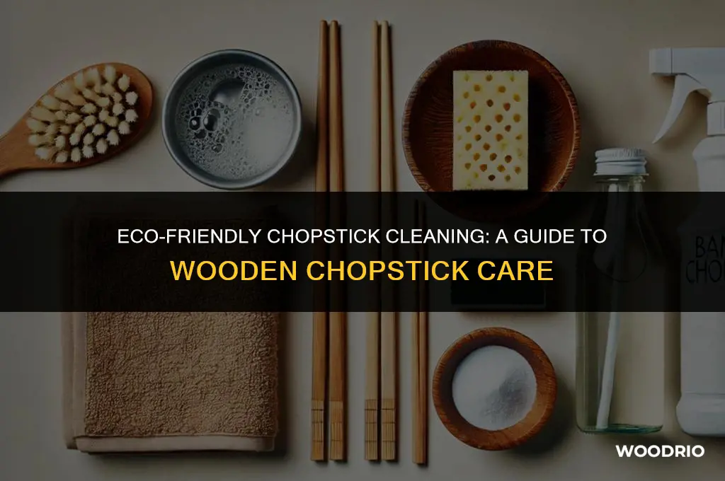 how do chinese clean chopsticks wooden