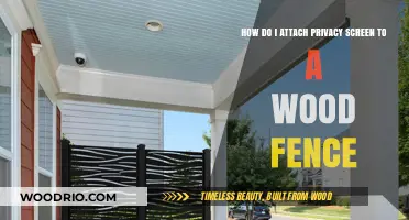 Easy Steps to Attach Privacy Screen to Your Wood Fence