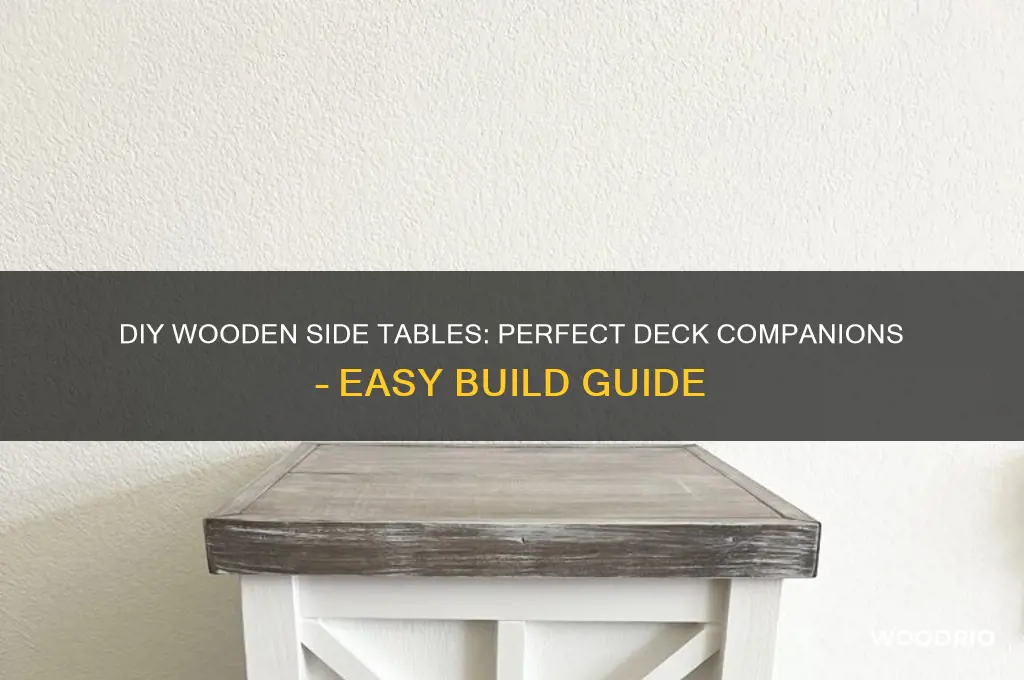 how do i buid side tables for a wooden deck