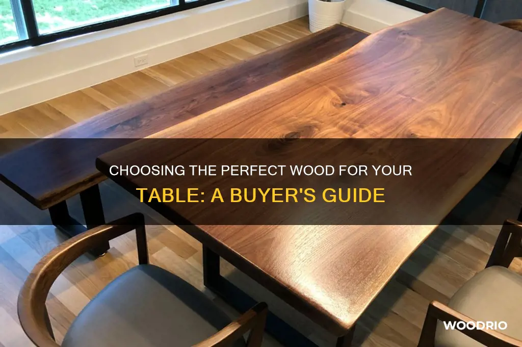 how do i buy a wood for table
