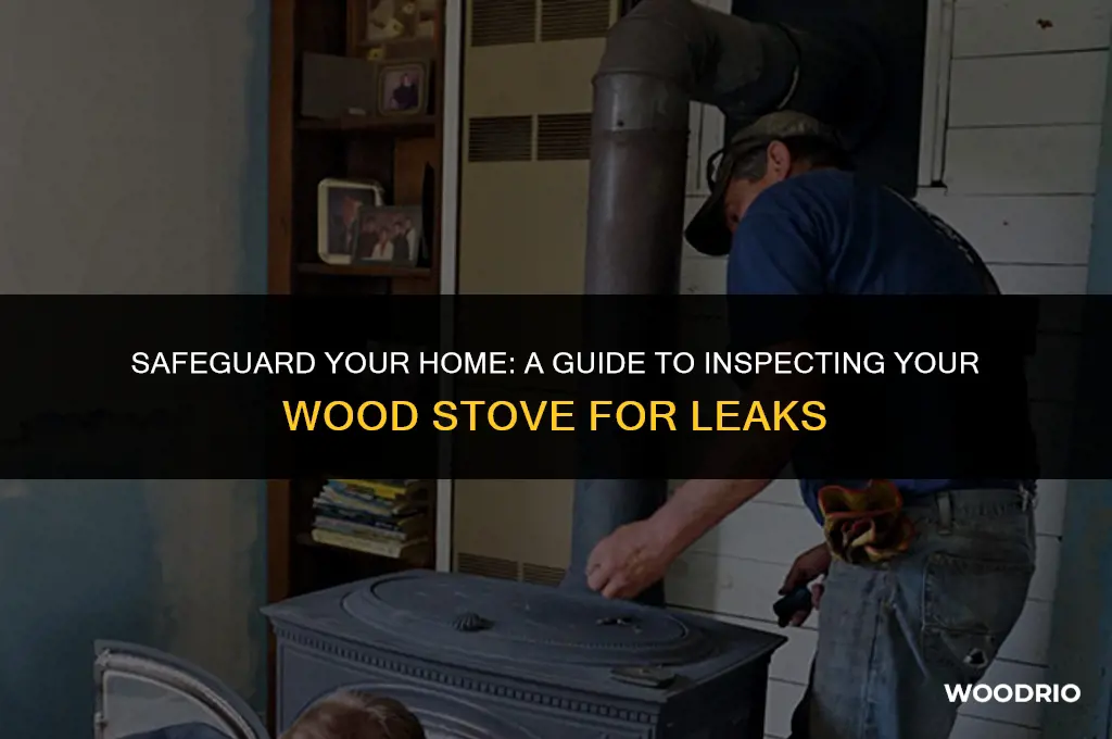 how do i check my wood stove for leaks