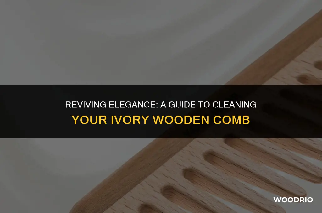 how do i clean an ivory wooden comb