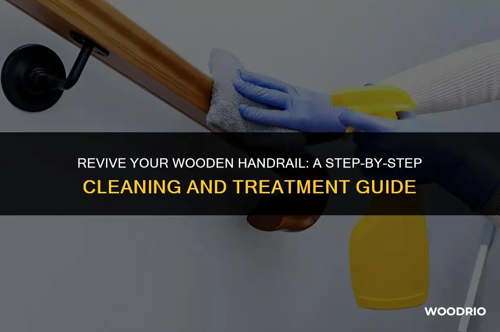how do i clean and treat my wooden handrail