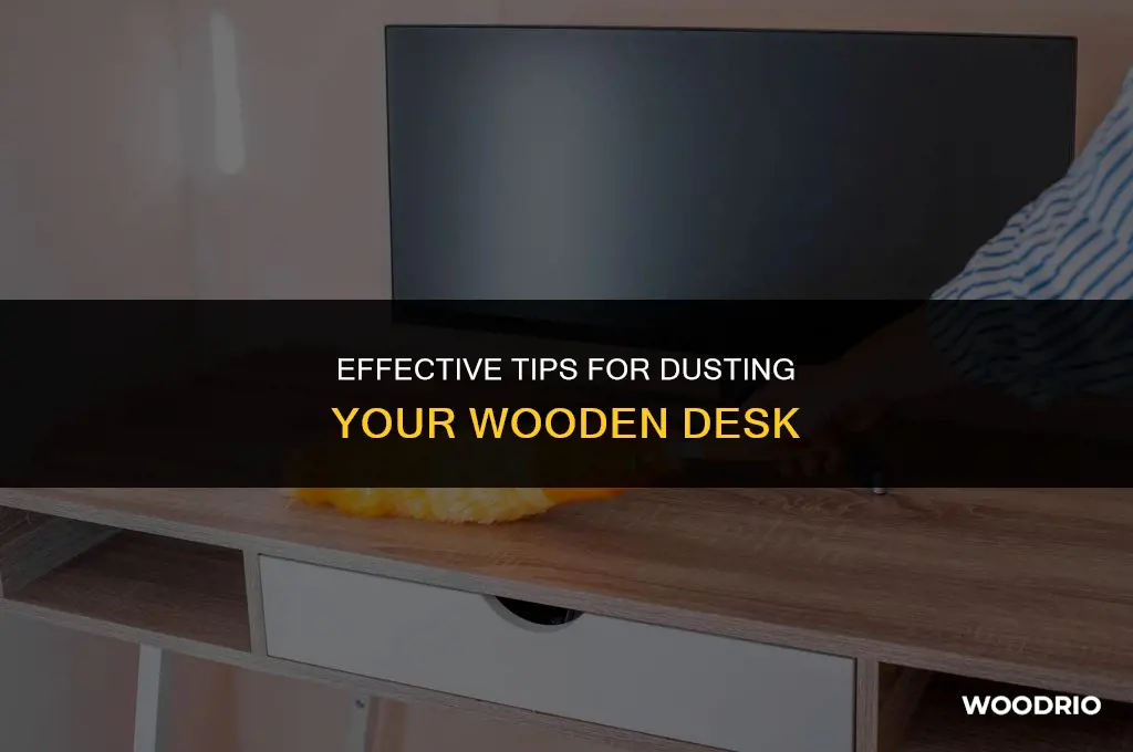 how do i clean dust off my wood desk