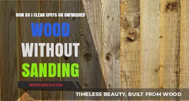 Effortless Spot Cleaning on Unfinished Wood: No Sanding Required!