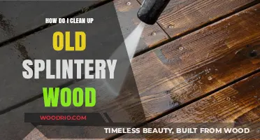 Reviving Weathered Wood: A Guide to Cleaning Splintery Surfaces