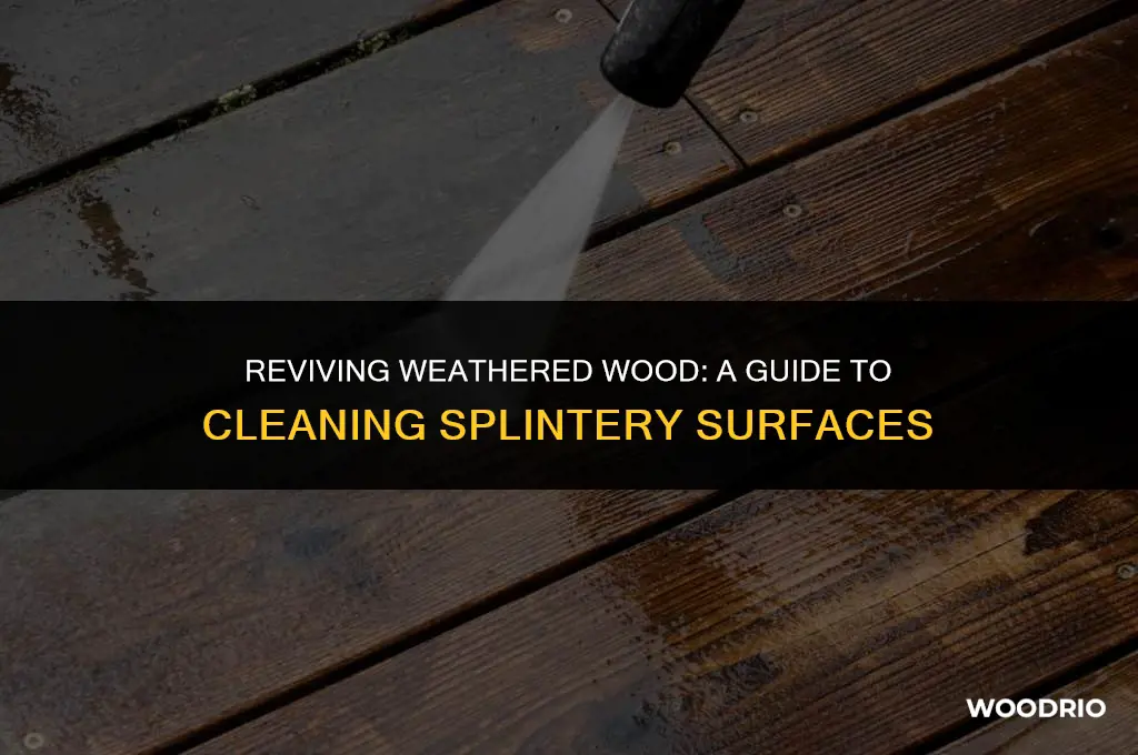 how do i clean up old splintery wood