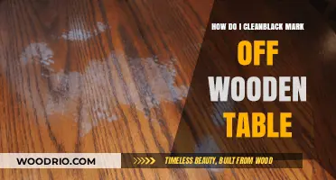 Effective Ways to Remove Black Marks from Wooden Tables