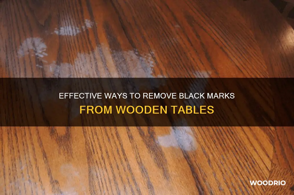 how do i cleanblack mark off wooden table