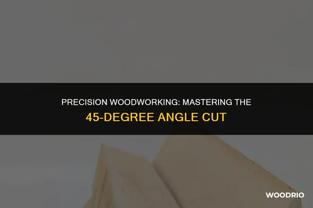 how do i cut a 45 degree angle on wood