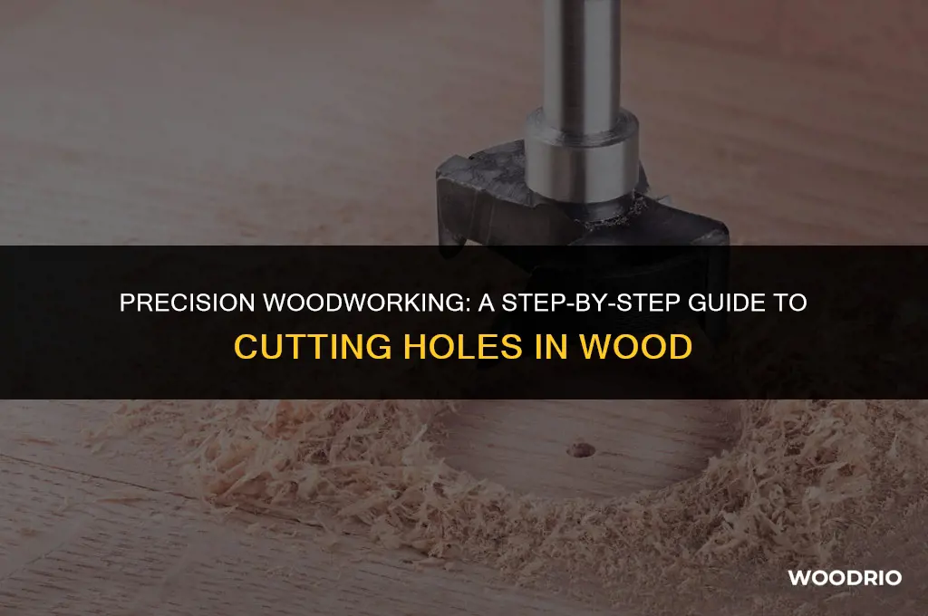 how do i cut a hole in wood