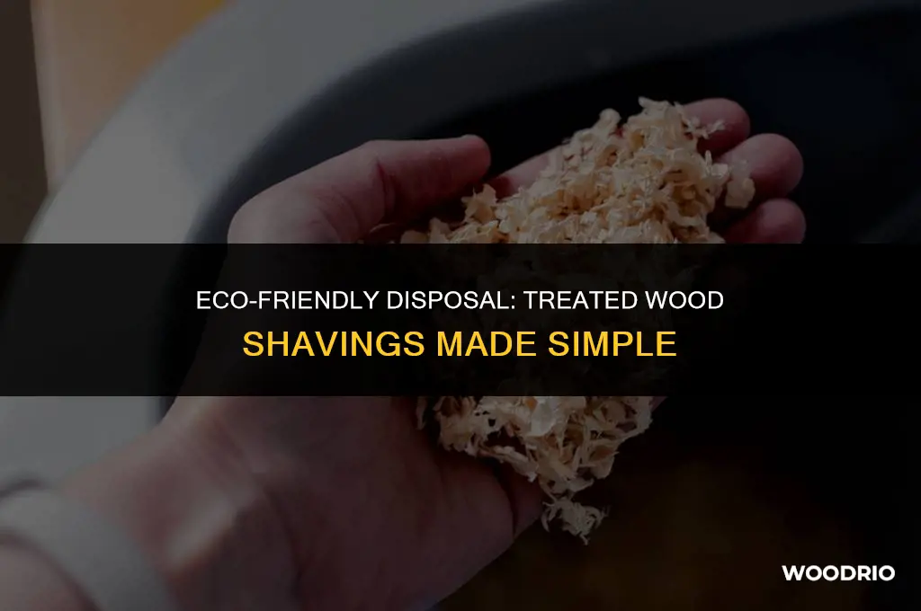 how do i dispose of my treated wood shavings